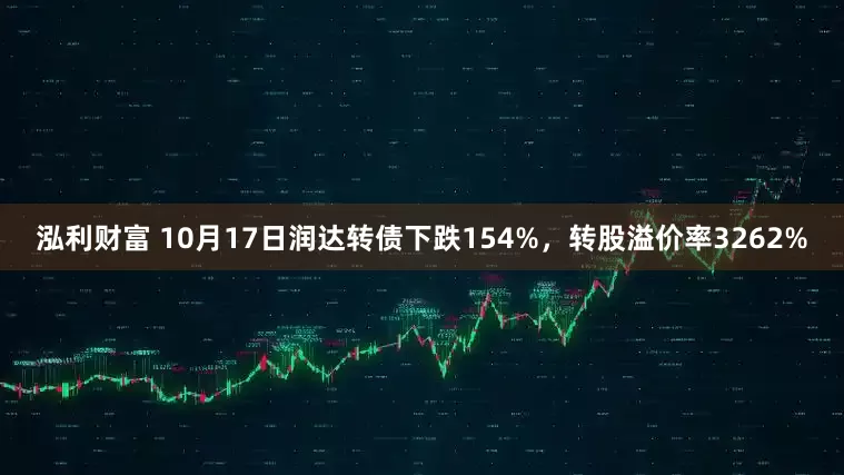 泓利财富 10月17日润达转债下跌154%，转股溢价率3262%